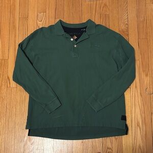 Vintage Orvis Men's Forest Green Polo Shirt